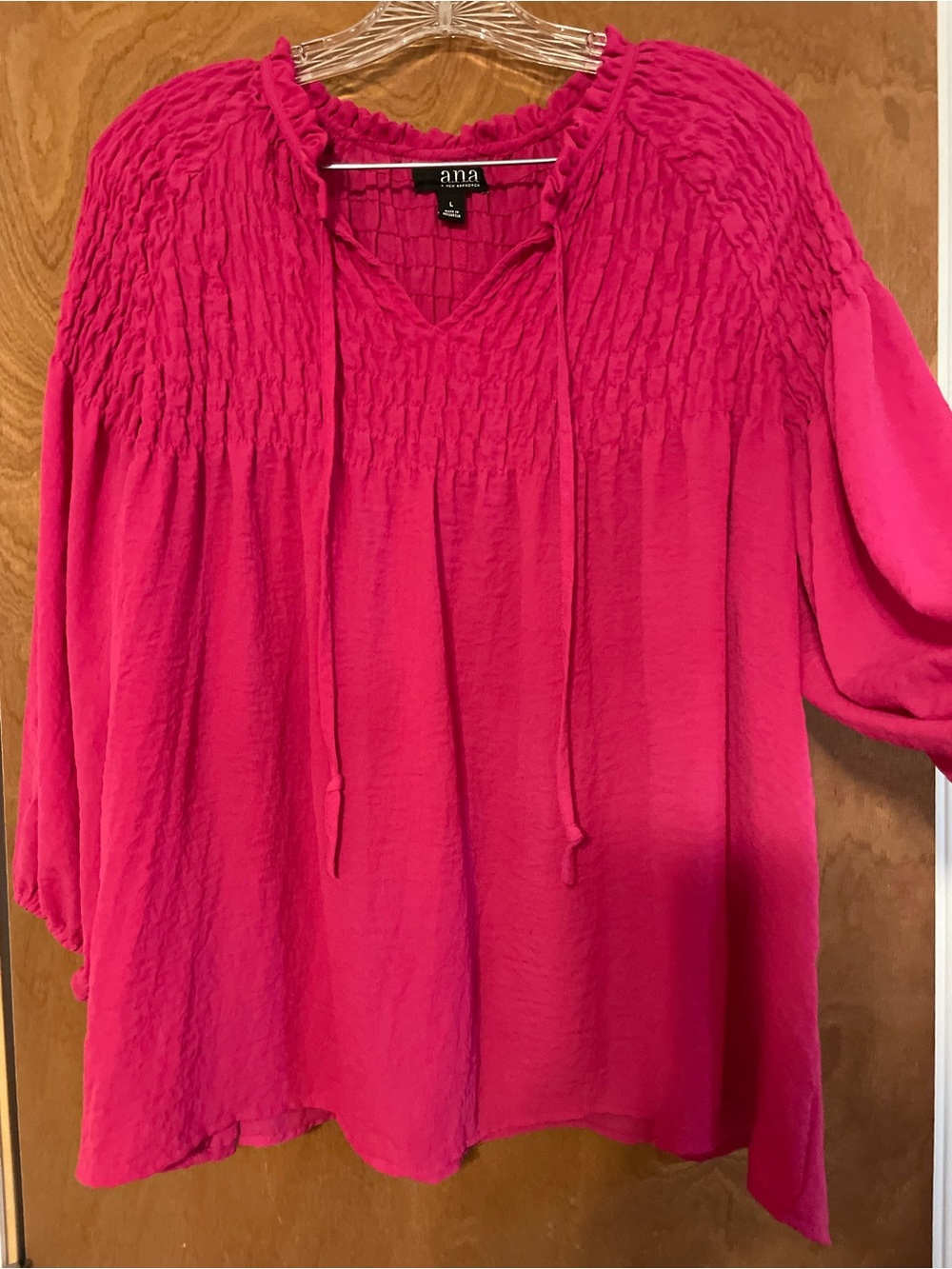 Beautiful hot pink tropic vibe size large